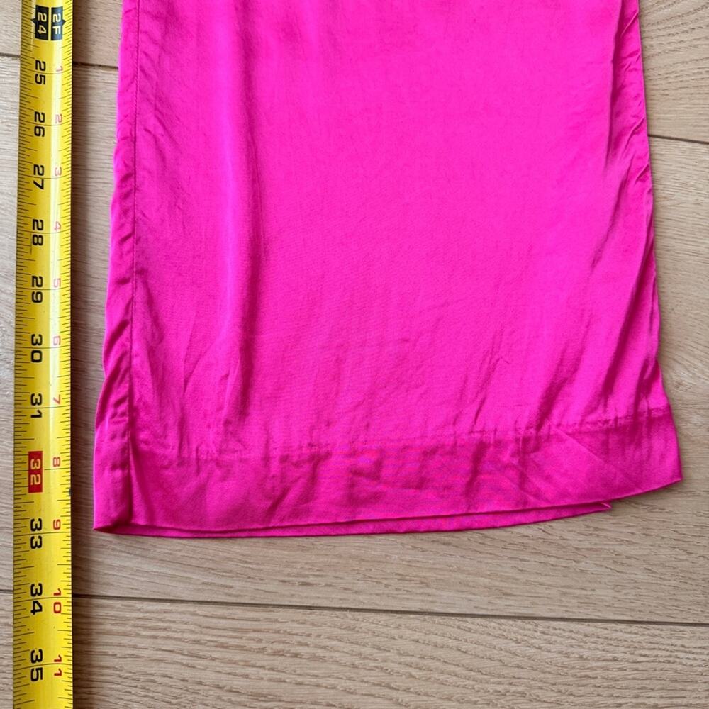 Camila Coelho hot pink satin hip cutout Wide-Leg Pants size small - Picture 15 of 16